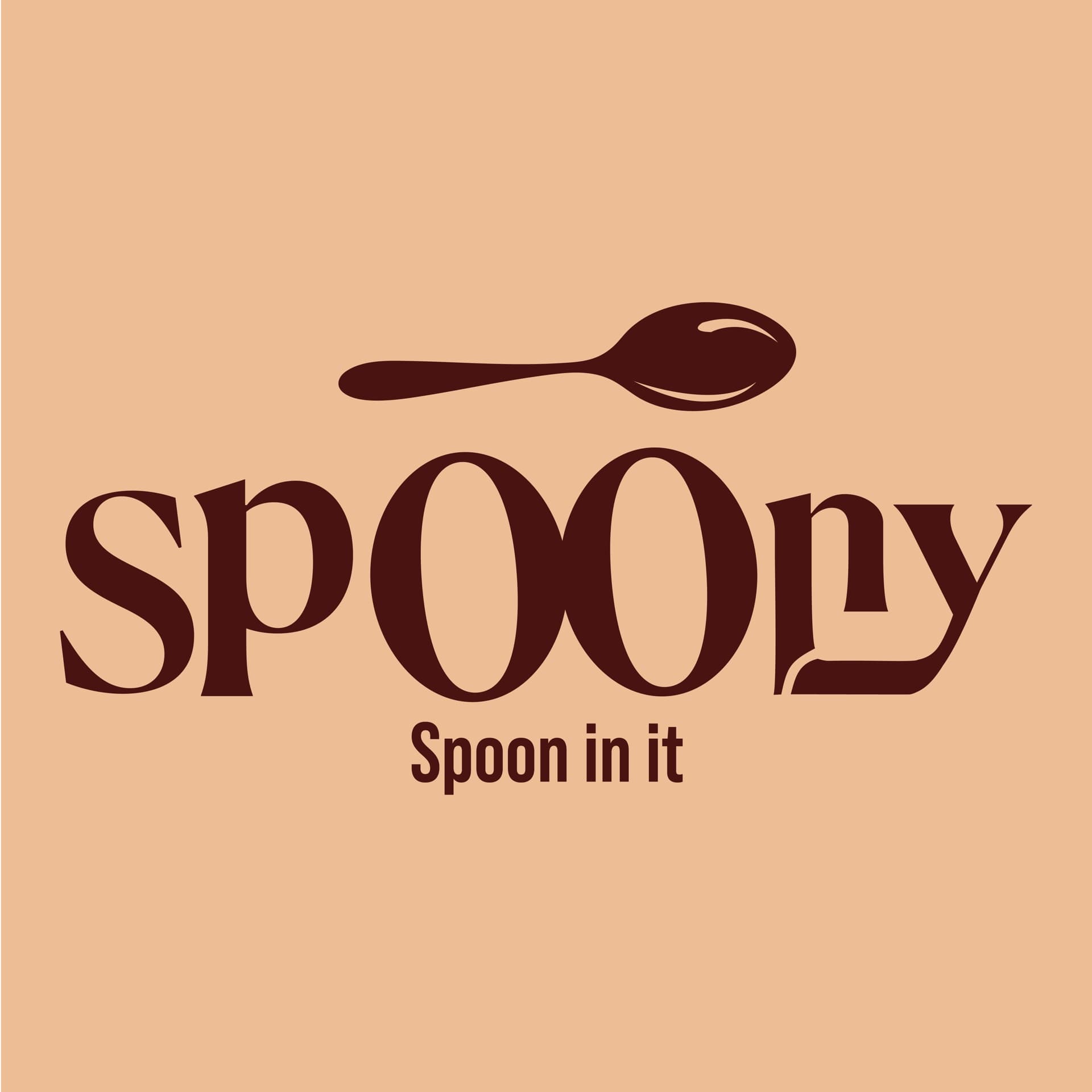 Spoony — planche de recherche logo 23
