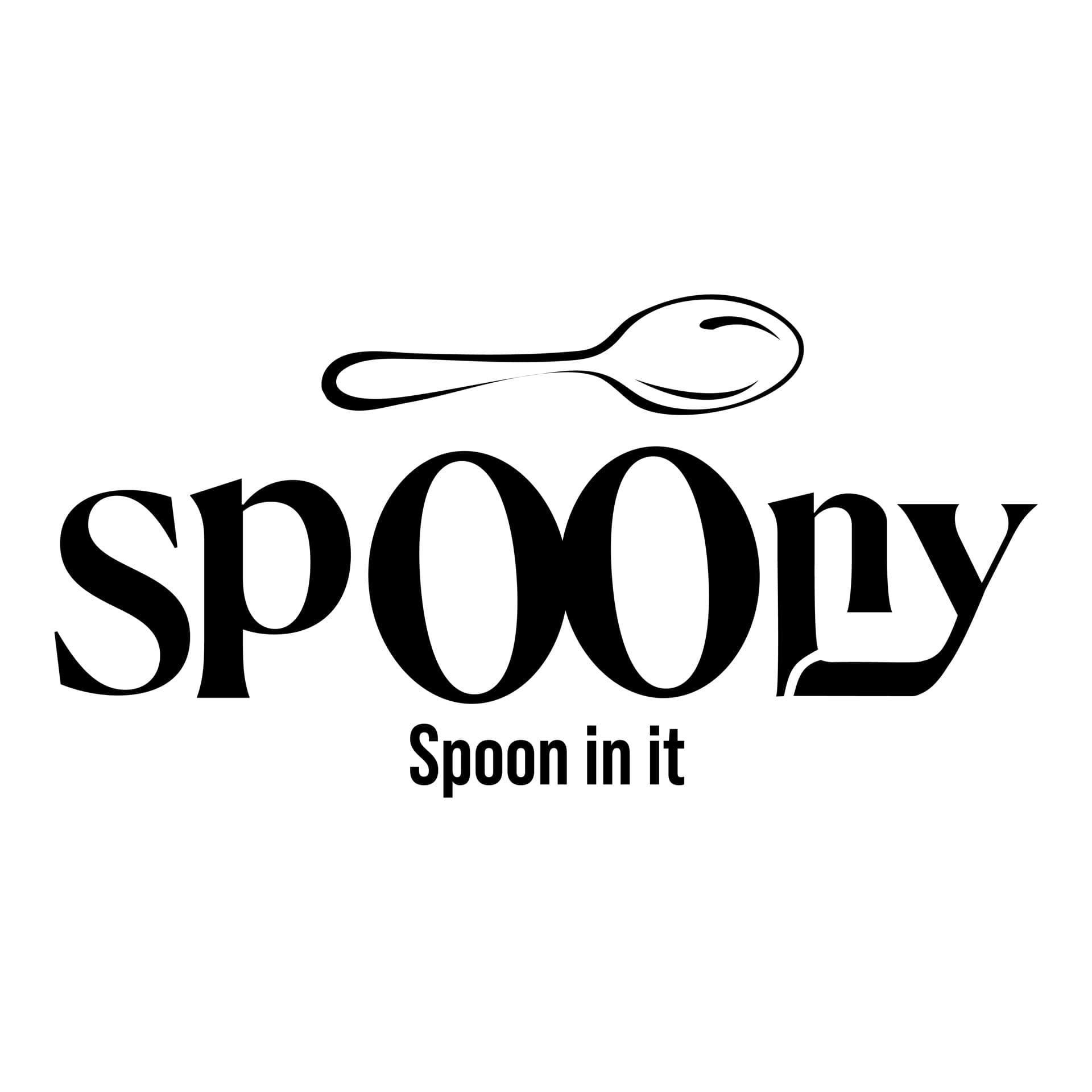 Spoony — planche de recherche logo 25